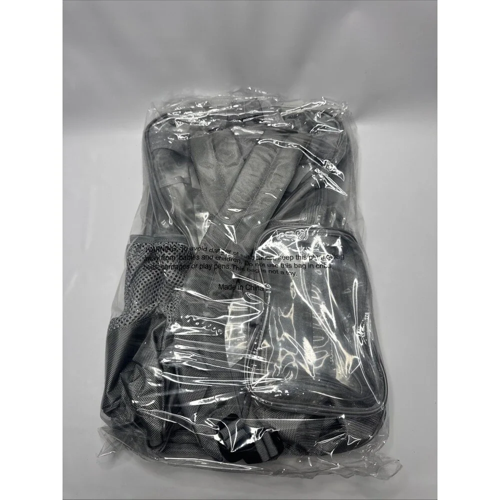 SMARTY Gray Large Heavy Duty Clear Backpack Durable Transparent See Through Bag